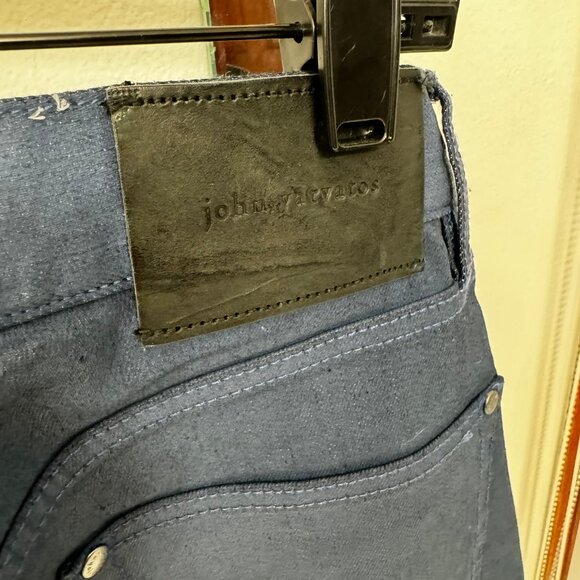 JOHN VARVATOS Coated Blue Skinny Jeans in sz. 30 (with tag) - Picture 6 of 7